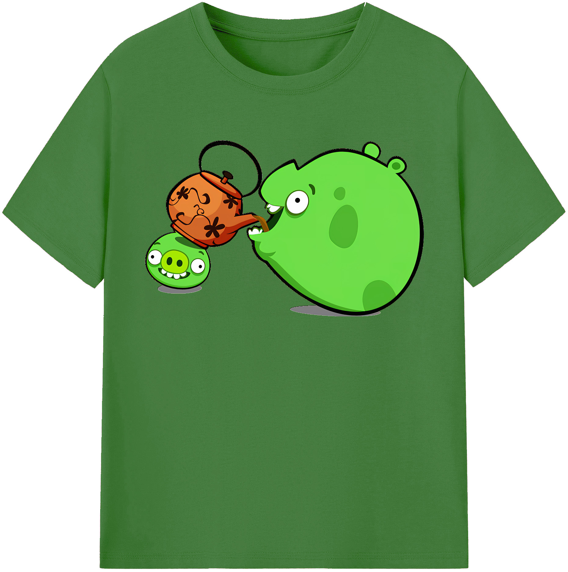 （画像用） Angry Birds アングリーバード レディースカジュアルプリントTシャツ（綿100％）